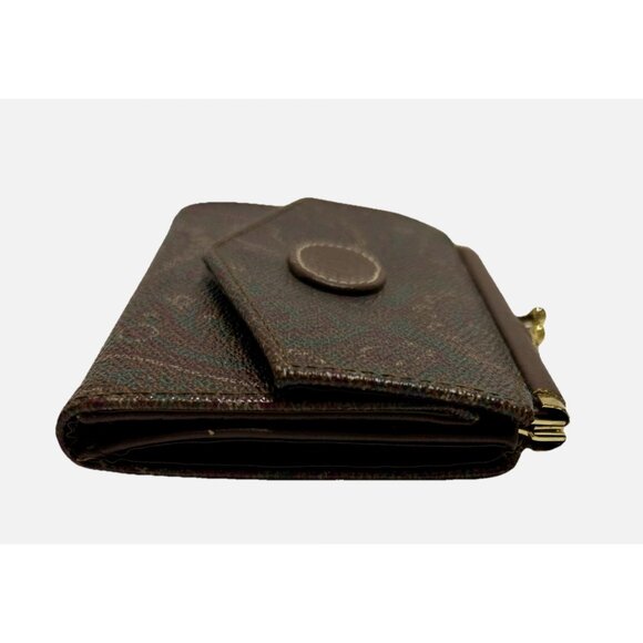 BAG BAZAAR Bi-fold Brown Multi-Color Wallet Coin Purse - Picture 6 of 12